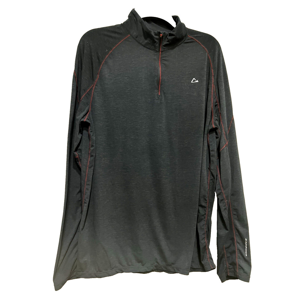 Paradox Merino Blend 1/4 Zip Dri-Release freshguard Black L Sweatshirt contrast
